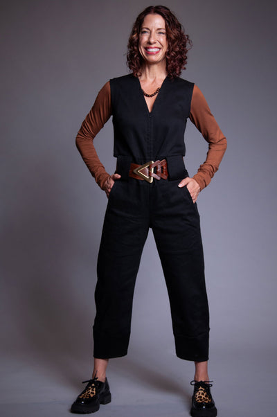 Always Jumpsuit - Black Denim