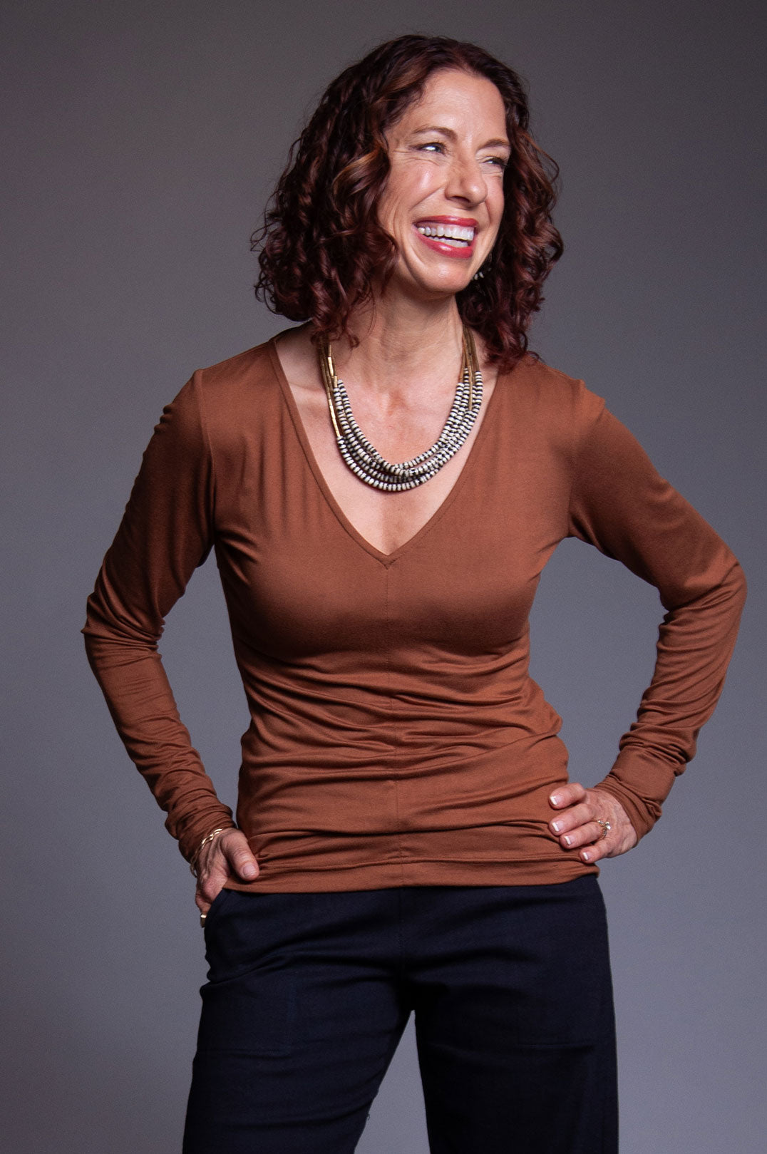 Brea Top - Vintage Brown Jersey