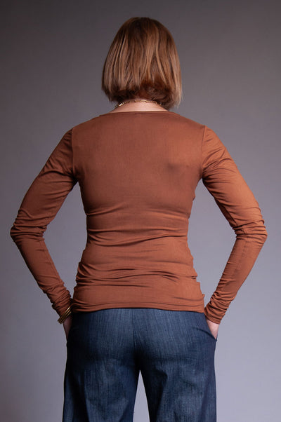 Brea Top - Vintage Brown Jersey