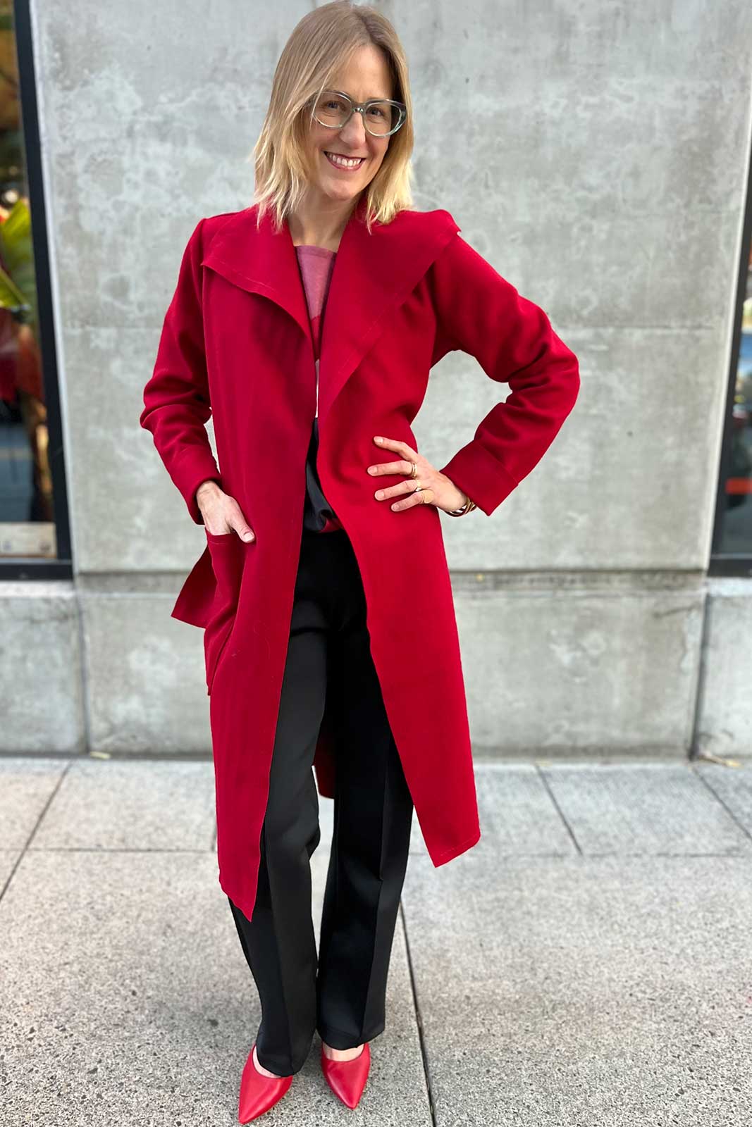Bridget Coat - Brilliant Red