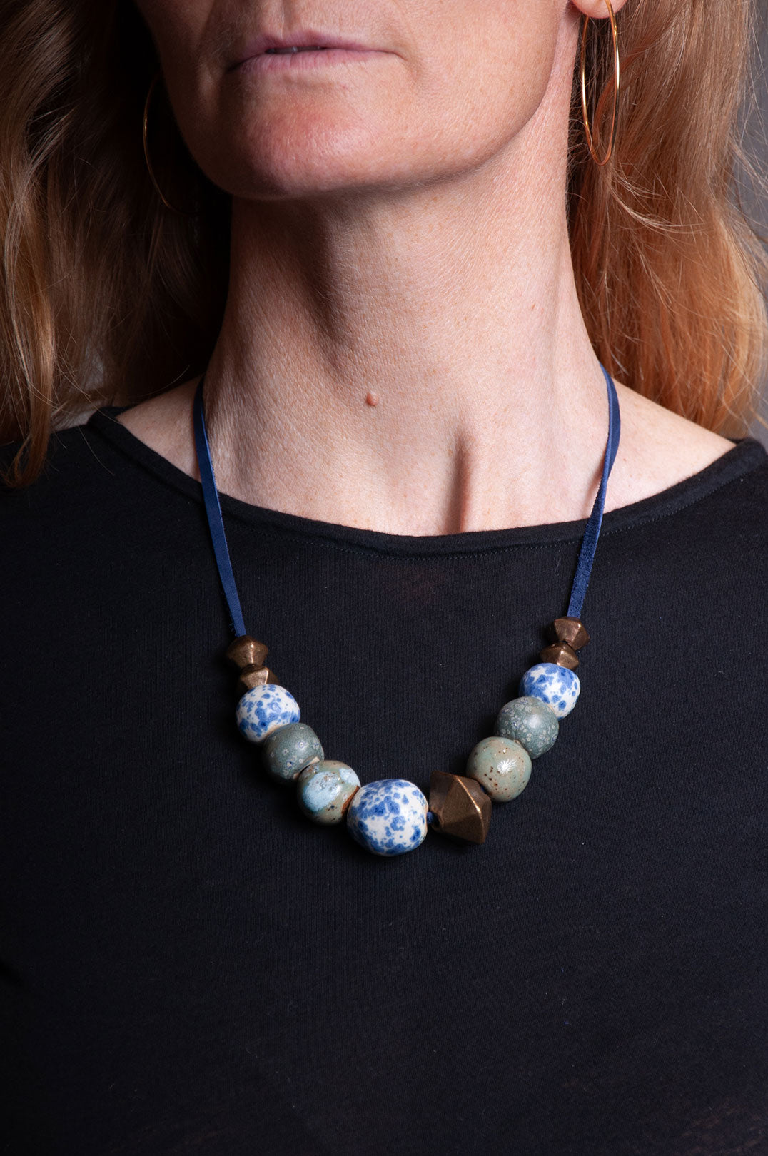 Carter & Rose x Garnish Necklace - Blue Elements