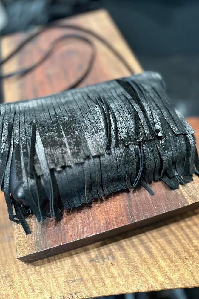 Fringe Bag - Metallic Black – Garnish