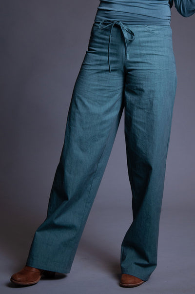 Jeanie Pant - Faded Teal