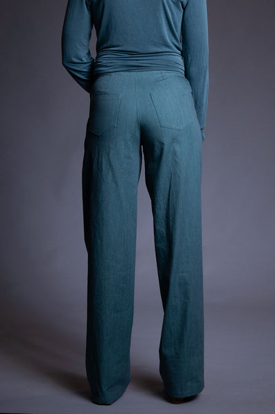 Jeanie Pant - Faded Teal