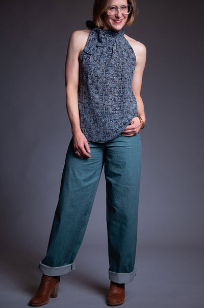 Jeanie Pant - Faded Teal