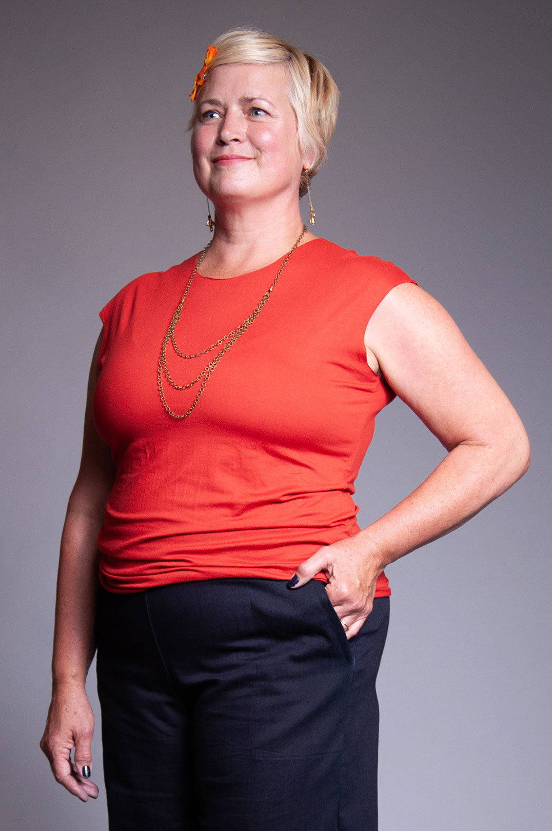 Muscle Tee - Modern Orange