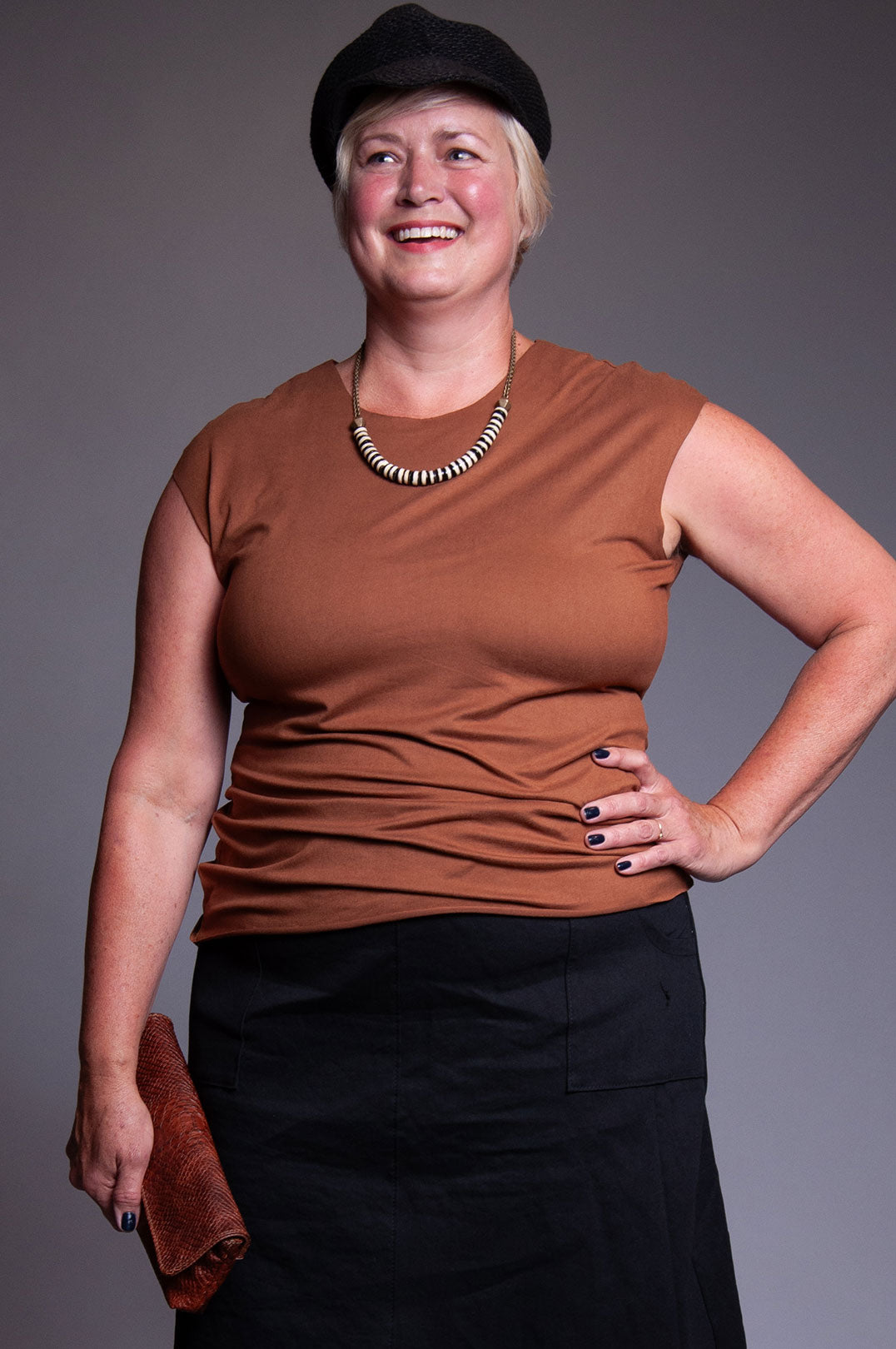 Muscle Tee - Vintage Brown Jersey