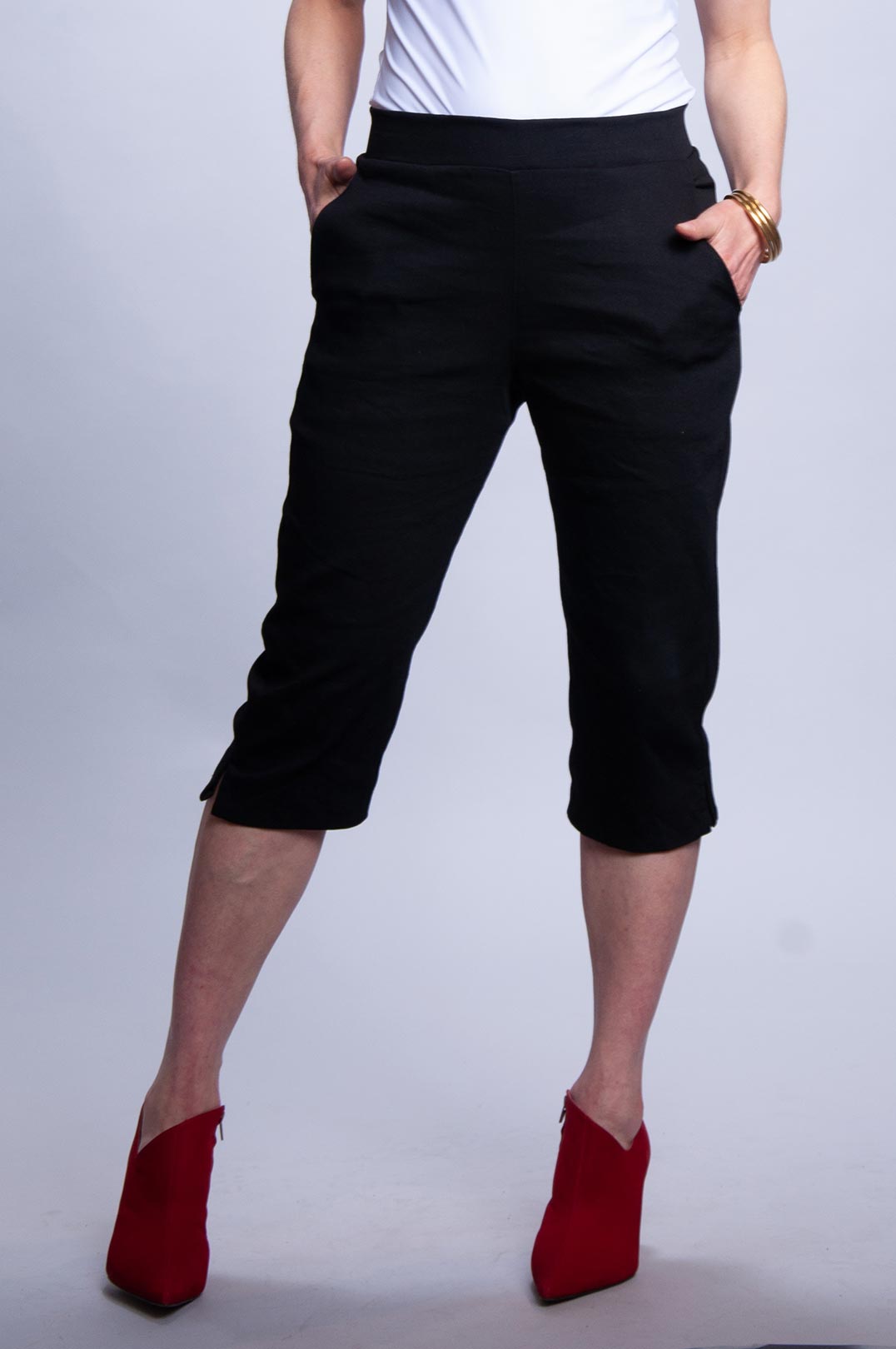 Peddle Pusher Pant - Black Denim