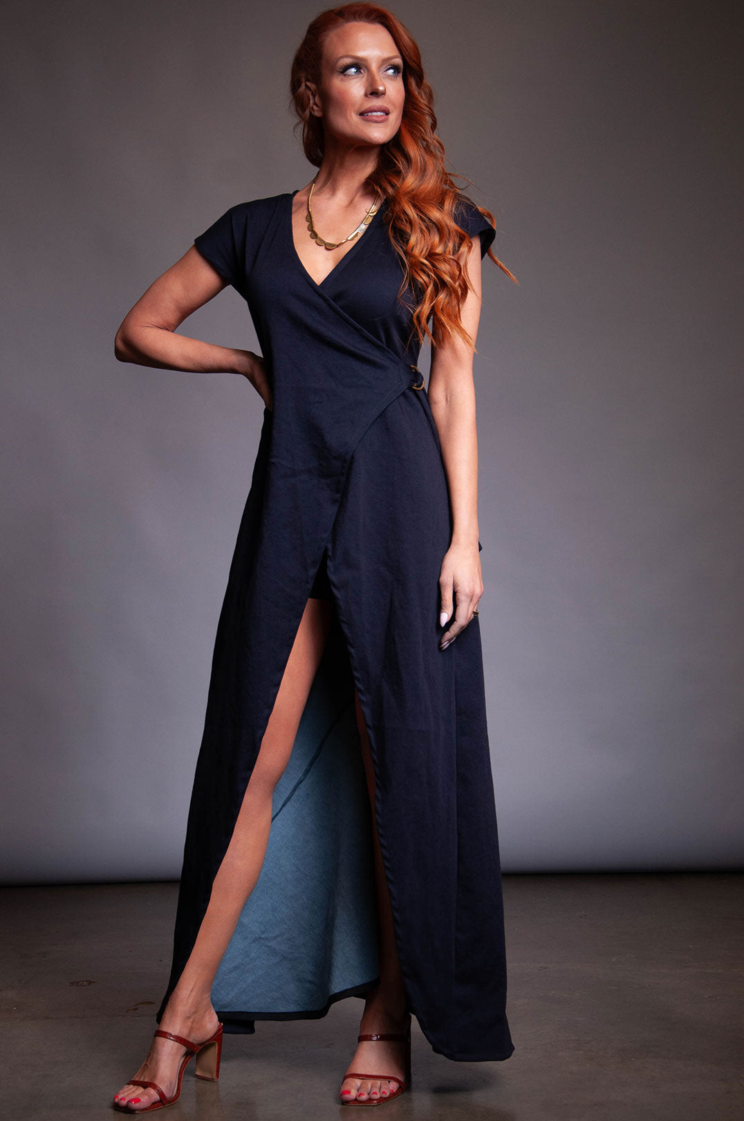 Relevant Wrap Denim Jumpsuit / Dress