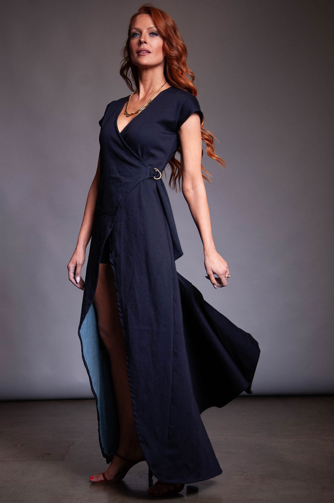 Relevant Wrap Denim Jumpsuit / Dress