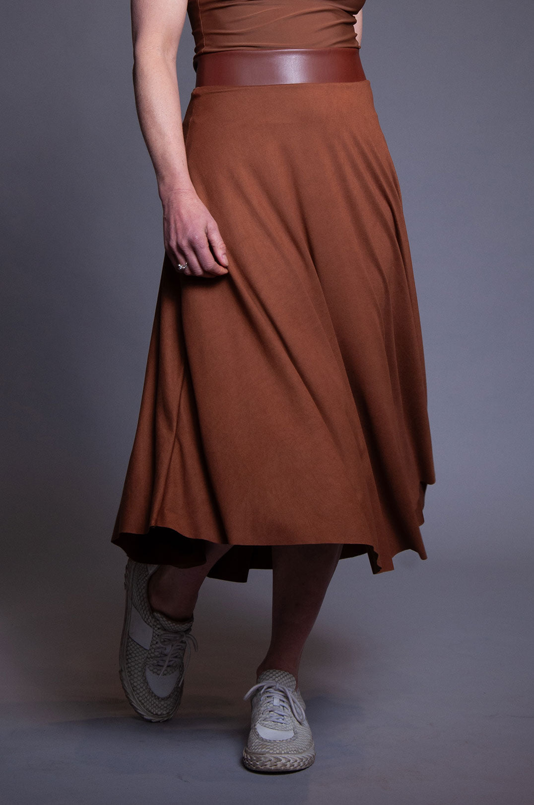 Rhys Skirt - Vintage Brown Jersey