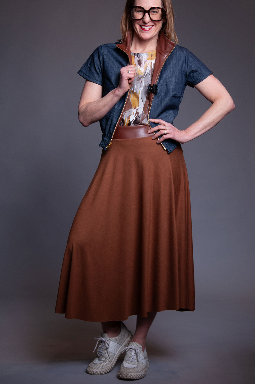 Rhys Skirt - Vintage Brown Jersey