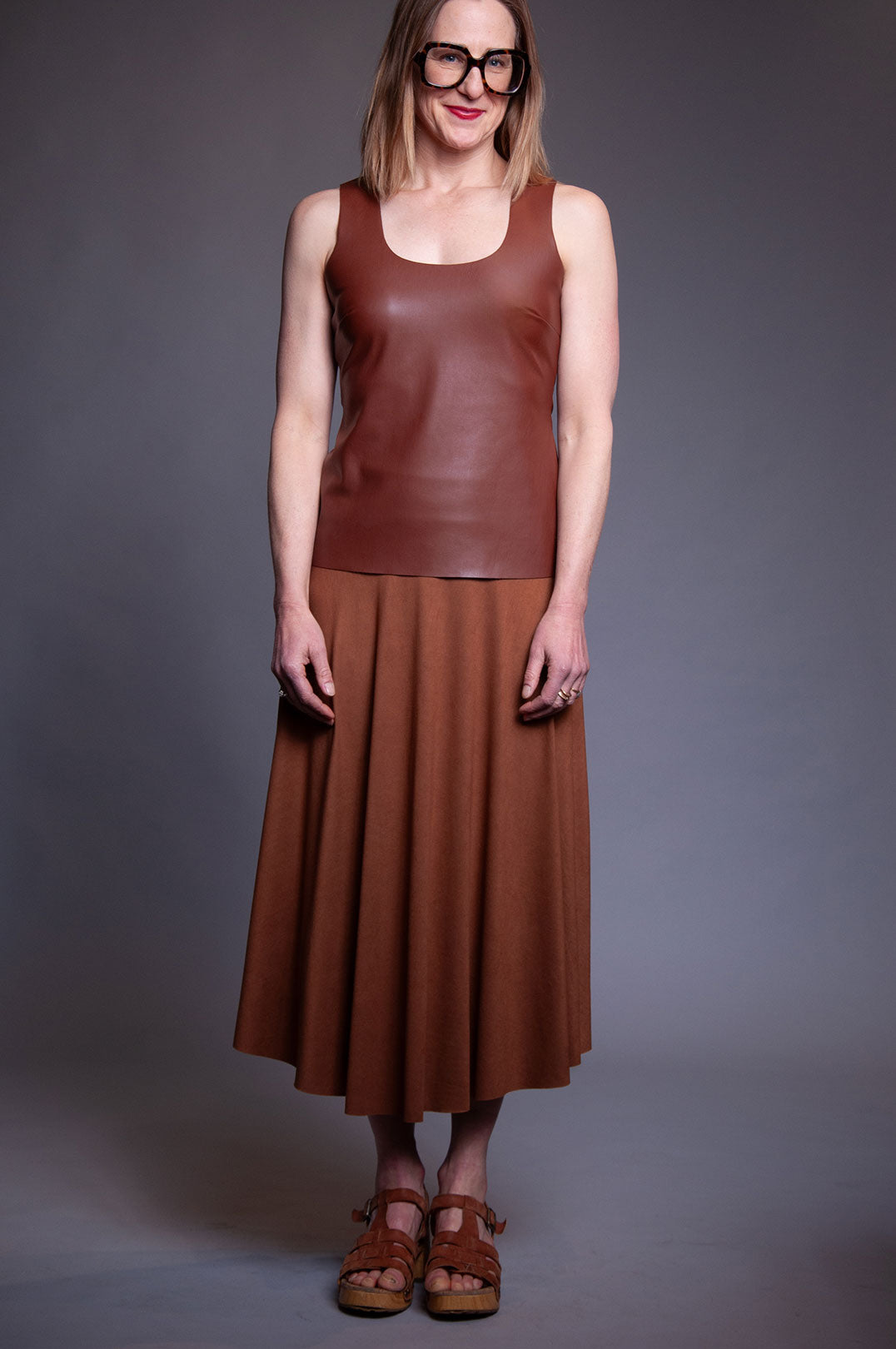 Rhys Skirt - Vintage Brown Jersey