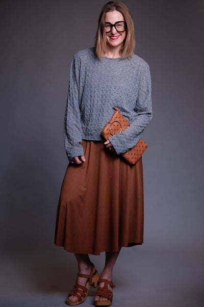 Rhys Skirt - Vintage Brown Jersey