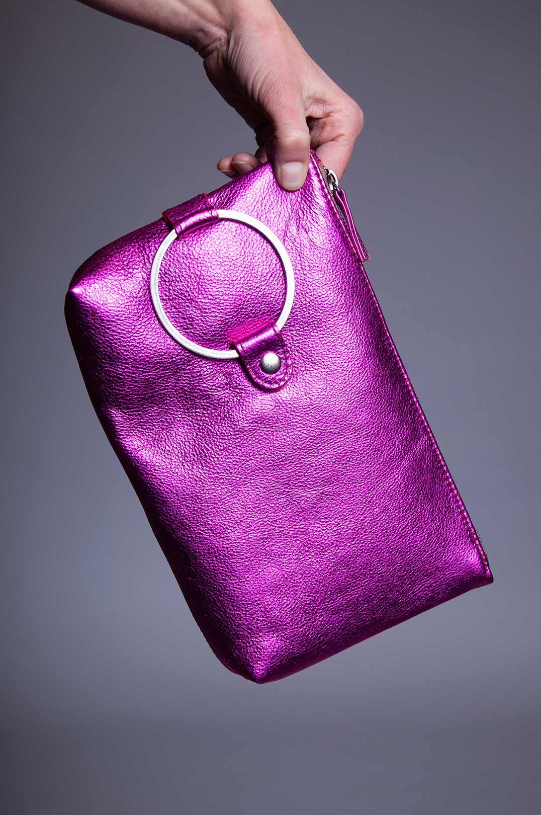 Ring Clutch - Hot Pink