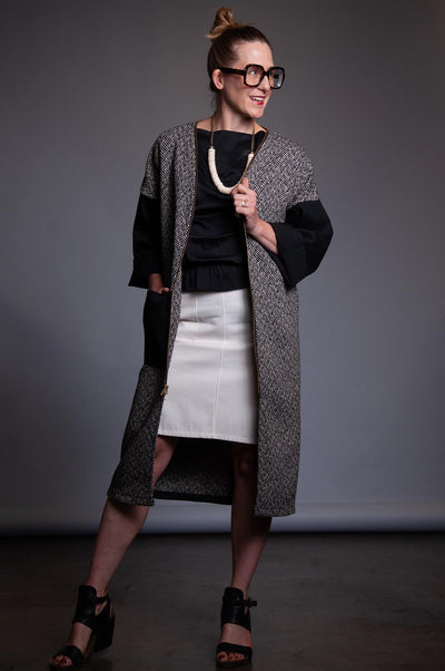 Ruth Wool Coat - Hella Herringbone