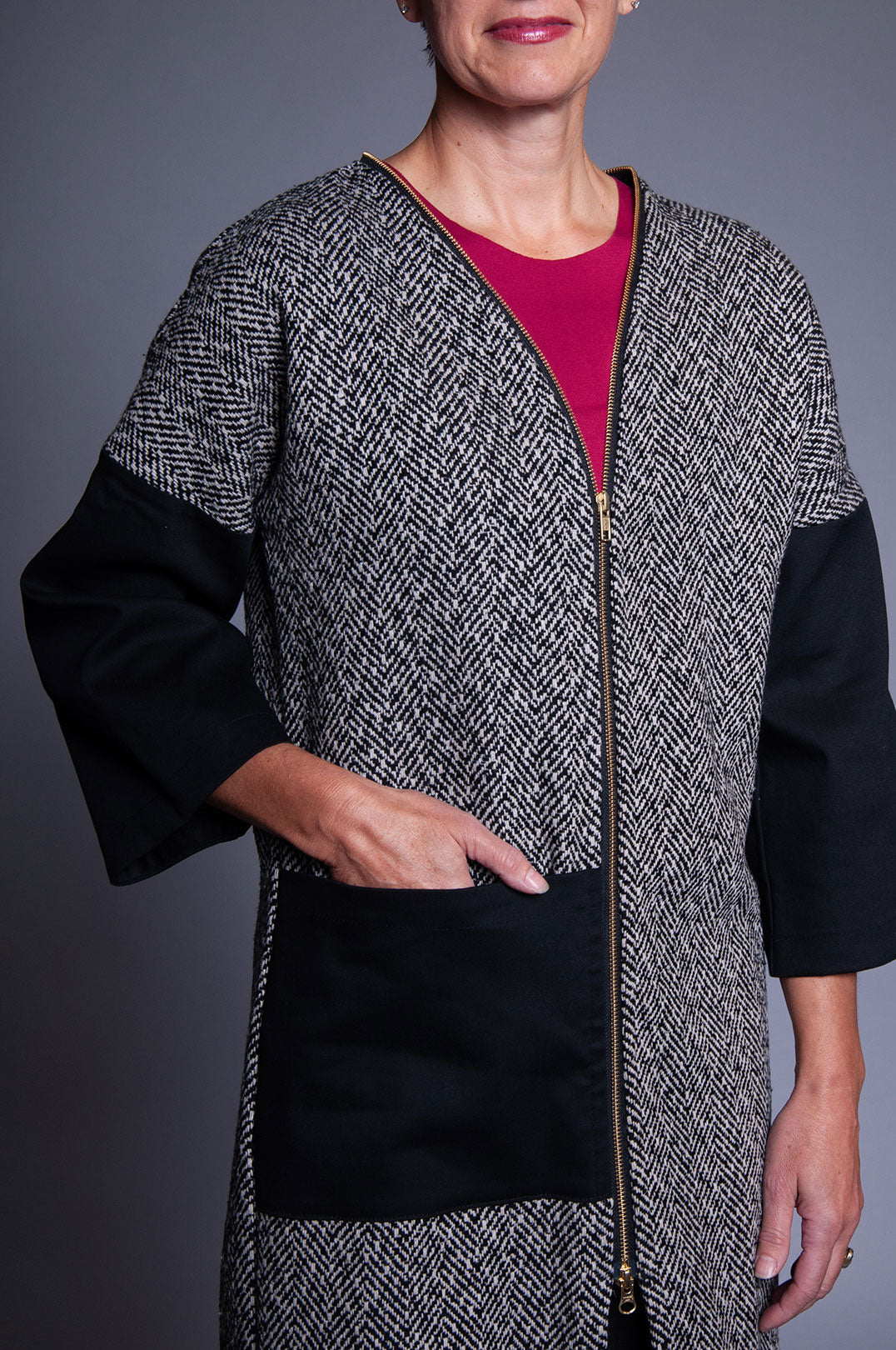 Ruth Wool Coat - Hella Herringbone