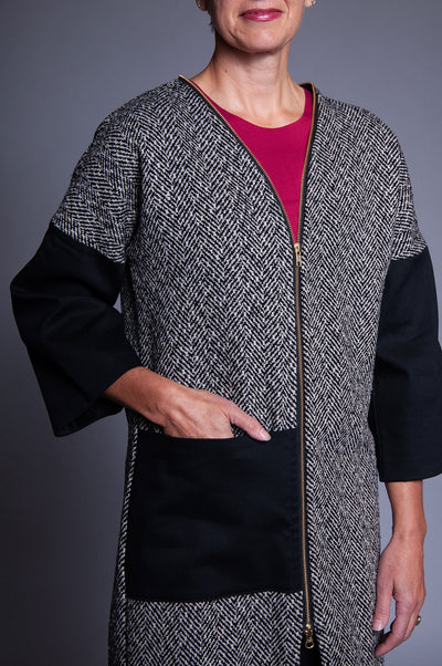 Ruth Wool Coat - Hella Herringbone