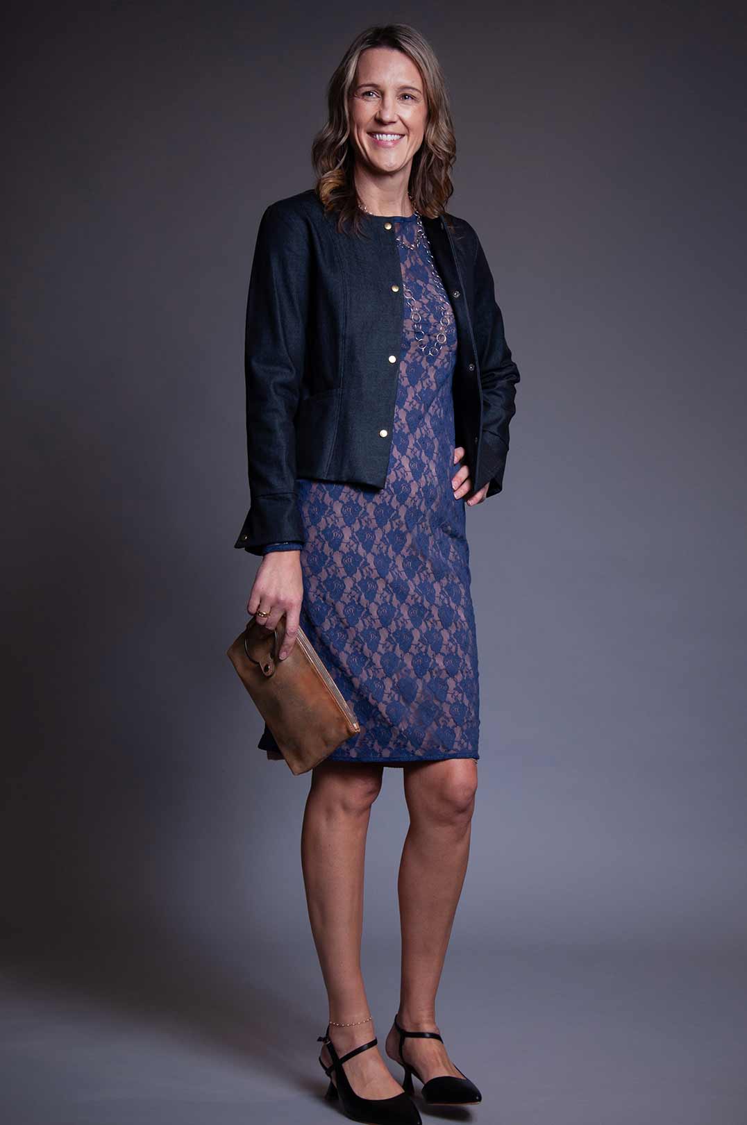 Scarlet Dress - Electric Slate Blue S Scarlet Dress - Electric Slate Blue S