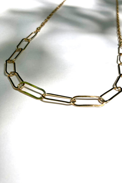 Shape Shifter Necklace - Gold Oval Chain