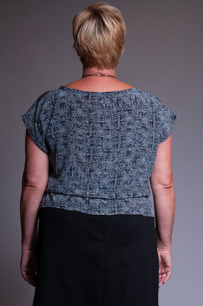 Sleeveless Kiko Silk Top - Blue Light Special