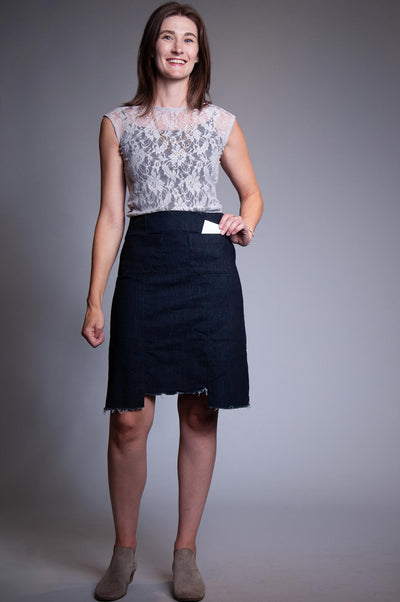 Work Skirt - Intense Denim