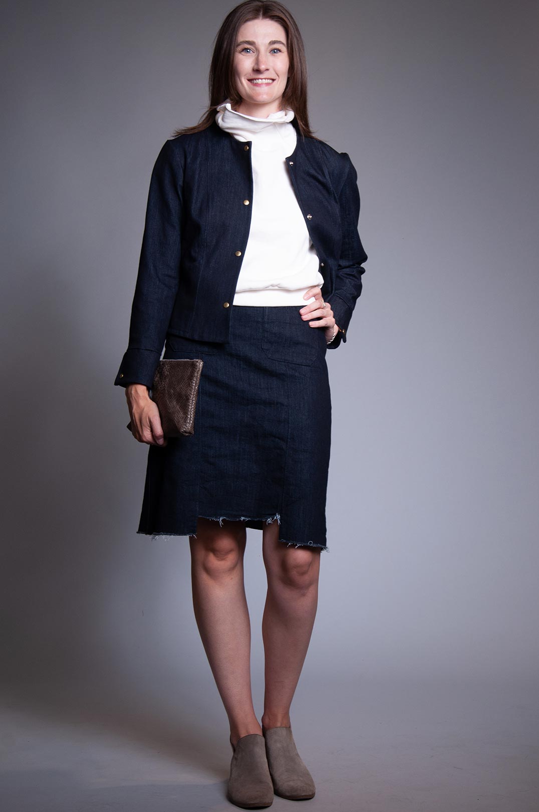 Work Skirt - Intense Denim