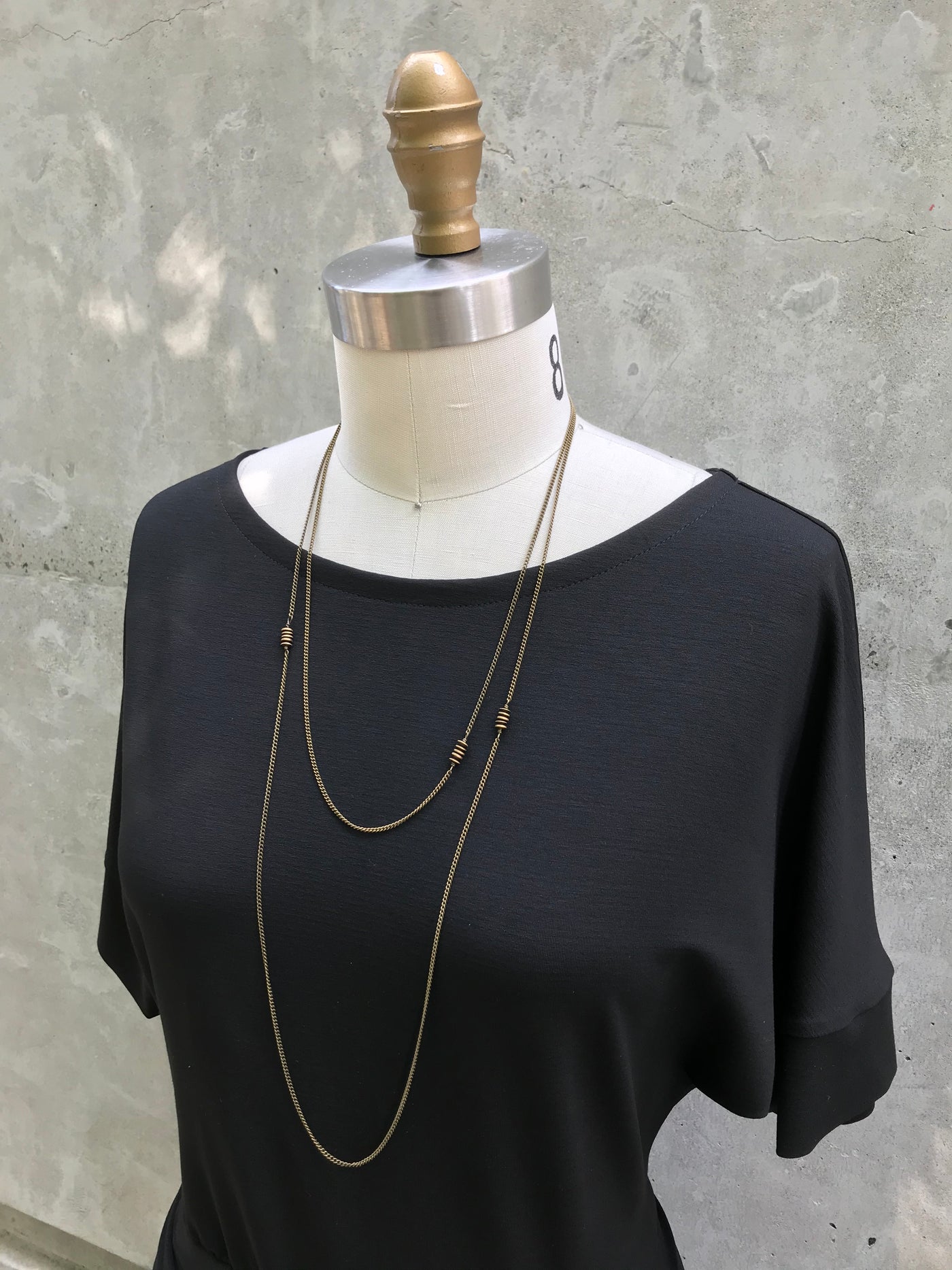 Wrap Necklace - Delicate Brass