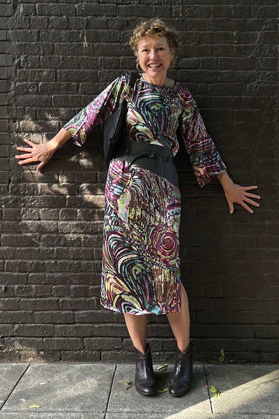 Katara Dress - Polychromatic Silk Dress