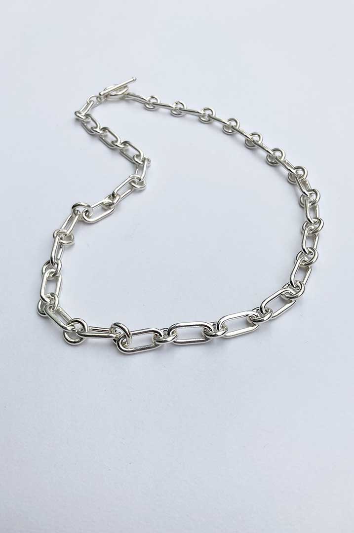 Short and Sweet Necklace - Sterling Silver Morse Code