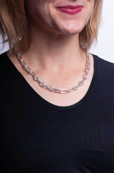 Short and Sweet Necklace - Sterling Silver Morse Code