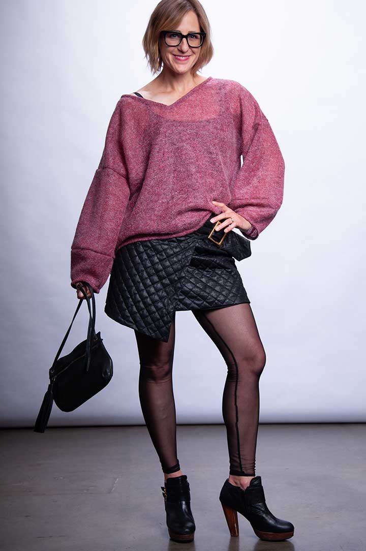 Super Sleeve Wool Sweater - French Pink